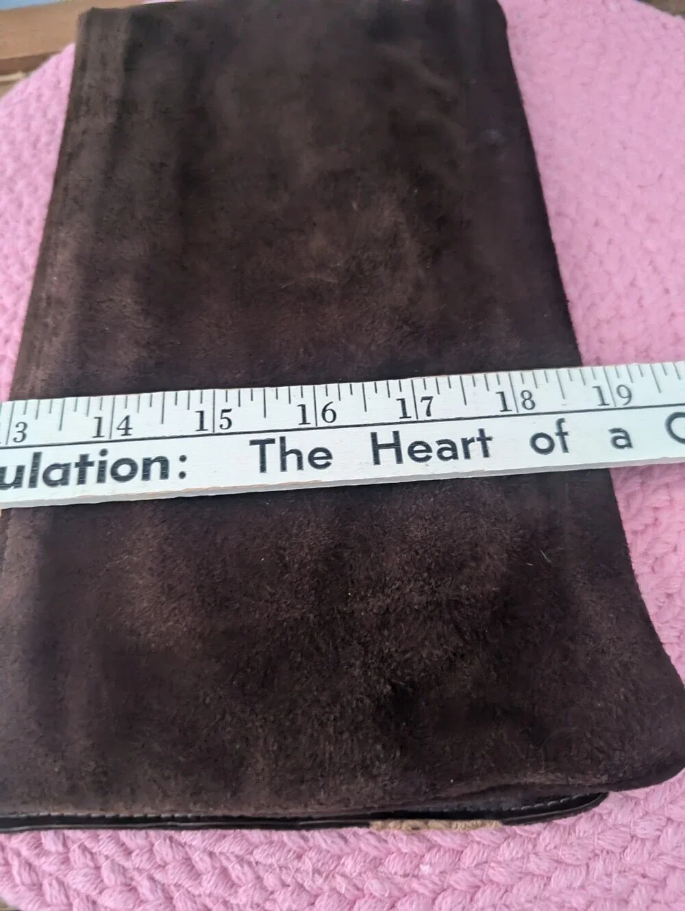 Suede Clutch